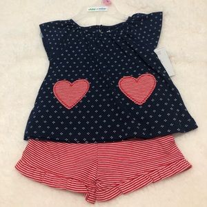Red white and blue outfit